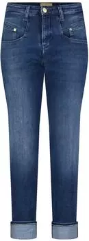 MAC Rich Carrot Mom Fit Jeans (2610-90-0389-D615) mid blue wash