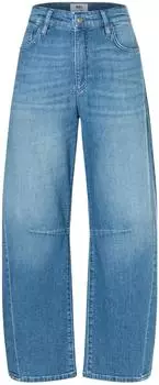 MAC Ohio Barrel Fit 5-Pocket Jeans mit Nahtdetail (3123-90-0333L-D420) blau