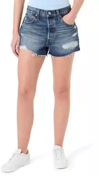 Levi's 501 High Waisted Shorts (57528350) happy vibes ns/blue denim