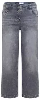 Cecil Wide Leg Jeans Loose-fit mid grey used wash