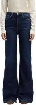 7 for all mankind Dojo Tailorless Flared Jeans mit Nieten (7FM1029001000002) blue denim