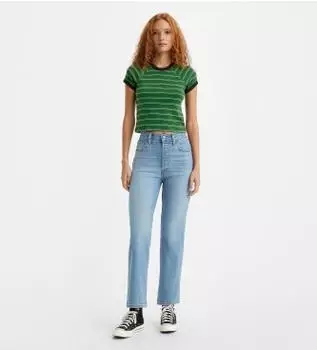 Levi's Ribcage Straight Ankle Jeans (72693) blau