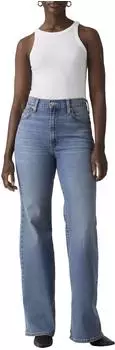 Levi's Ribcage Bell Jeans (A7503) med indigo - worn in