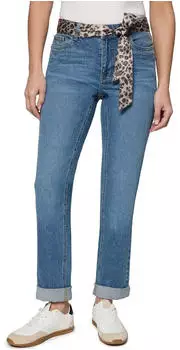 Zero Slim-fit Jeans Orlando mit Leo-G&uuml;rtel (73384645) middle blau denim