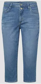 s.Oliver Betsy Regular Fit Mid Rise Slim Leg Capri Jeans (2176473) blau