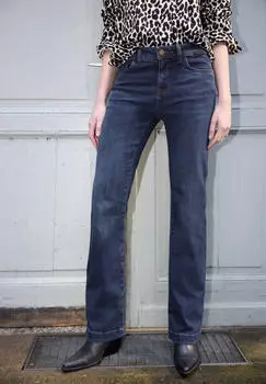 Street One Bootcut Jeans dark blue wash blau