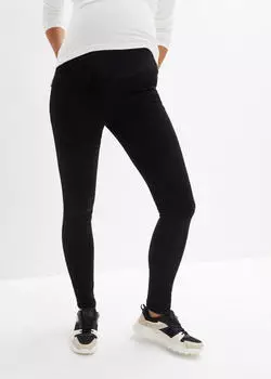 bonprix Umstandsjeans Skinny Fit mit w&auml;rmender Innenseite schwarz denim