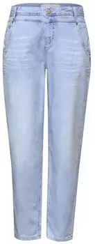 Street One High Waist Barrel Leg Jeans Loose Fit (A380809) ultra bleached wash