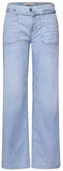 Street One Style Emee High-Waist Loose-Fit Jeans Washed (A380307) hellblau