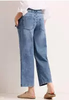 Street One CCA3803001768034D, Street One Frauen Mid Waist Wide Leg Jeans mit...