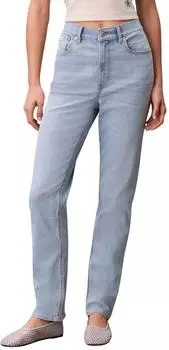 Calvin Klein Wide Leg High Rise Jeans, stone washed (LV047E612G) blau