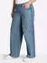 Sheego Jeans mit geflochtenen Streifen am weiten Bein (214001) blue-bleached