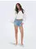 Only Blush Mid Skinny Raw Shorts (15196303) hellblau