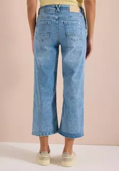 Cecil Slim-fit Jeans 7/8-Länge Regular Fit Light Washed blue denim