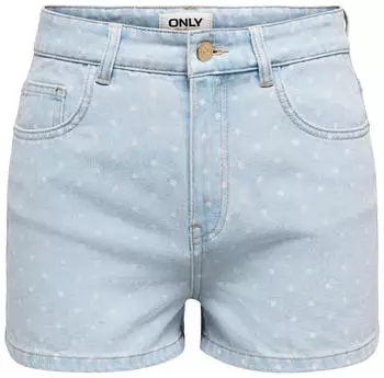 Only ONLJESSIE MID VIS BUT SHORTS DNM Jeans Shorts Regular Fit Washed (27532961) hellblau