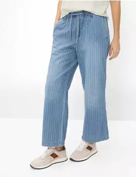BRAX Damen Culotte Style MAINE S USED REGULAR BLUE denim blau Gr. (096112_9941420_25)