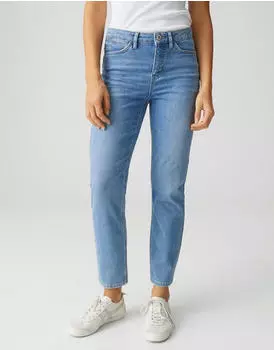 Opus Elma Clever Straight Jeans Ocean Blue Washed