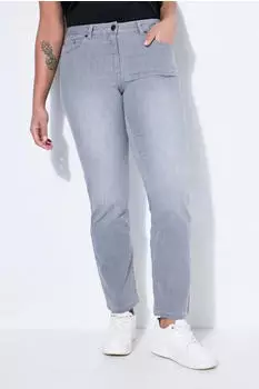 Angel of Style Paula Straight Fit Jeans mittelgrau