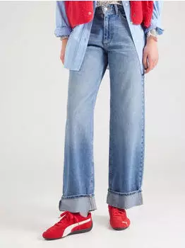 Only ONLELLA Wide Leg Jeans, mittlere Taille (15344976) medium blue denim
