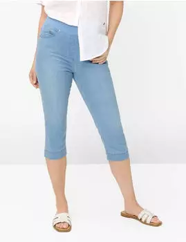 BRAX Caprihose PAMINA CAPRI BLEACHED LIGHT BLUE SLIGHTUSED denim hellblau (106300-10960420-29)
