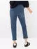 BRAX Schlupfhose CAVINA FRINGE STONED SLIGHTLY USED denim blau (106300-10941820-25)