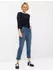 BRAX Schlupfhose CAVINA FRINGE STONED SLIGHTLY USED denim blau (106300-10941820-25)
