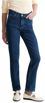 Marc O'Polo Regular-Fit-Jeans aus Bio-Baumwolle Lyocell Stretch Washed (64823149) dunkelblau