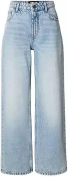 Urban Classics Ladies Regular Wide Leg Jeans Washed / Ladies Mom Jeans Acid Washed (TB8141) dirty light blue acid washed