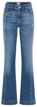 BRAX Damen Five-Pocket-Hose Style MAINE USED REGULAR BLUE denim blau regular Gr. (097153_9914320_25)