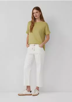 s.Oliver Karolin 7/8 Jeans mit Kordelzug und Stretch (2177091) wei&szlig;