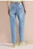 Cecil Barrel Leg Jeans Loose Fit Used Wash (B380949) light blue used wash