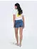 Only Blush Mid Skinny Raw Shorts (15196303) blue denim