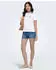 Only Blush Mid Skinny Raw Shorts (15196303) blue denim