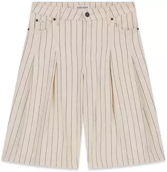 Guess Jeans Classic Pleated Shorts (W6GDY5D7961) gj hickory stripe