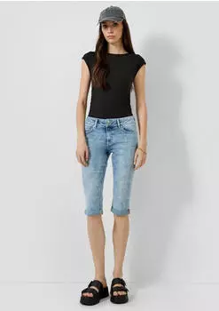 s.Oliver Capri-Jeans Catie Slim Fit Mid Rise blau 2180251.53Z7.