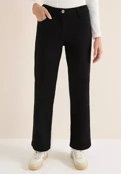 Cecil Neele Wide Leg Jeans Mid Blue Wash mit Nieten (25961552) schwarz