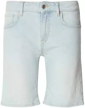 Pepe Jeans Poppy Jeans Shorts Slim Fit Low Waist Light Washed (PL80000382FA) hellblau