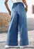Buffalo Schlupfhose mit Kontrastnähten, weites Bein (18306956) blue denim