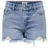 Only ONLPACY Jeans-Shorts High Waist Regular Fit Used Look (15372371) blue denim