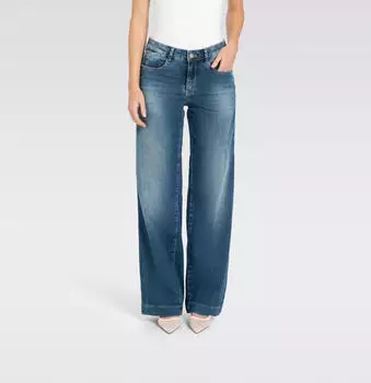 MAC Rich Palazzo (5233-90-0391L) navy heavy wash