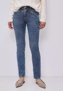 Street One Casual Fit Jeans Slim Fit Heavy Washed blau