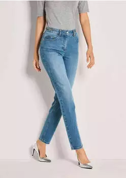 Madeleine Straight Jeans mit ausgefranstem Saum (60266902000200) blue denim