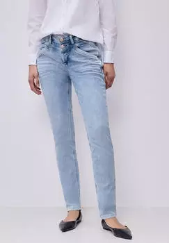 Street One Casual Fit Jeans Slim Fit Heavy Washed (A38023317631) hellblau