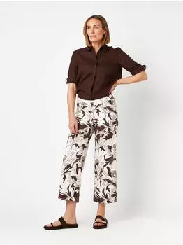 Toni Ella Cropped Straight-Jeans coffee