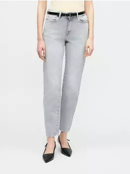 Only ONLEMILY Straight-Fit Jeans High Waist Washed Effect (15248715) grey denim