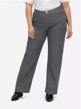 Witt Weiden Wide Leg Stretch Jeans stone-grey-denim
