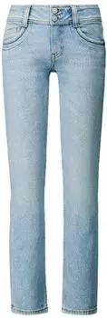 Pepe Jeans Slim Jeans MW Gen Straight Jeans (PL20510733VB000028) bleached used/hellblau