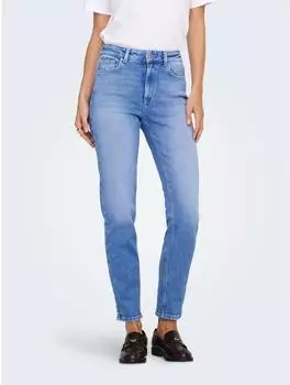 Only ONLEMILY STRETCH HW ST AK DNM REA053NOOS Straight Jeans, knöchellang, special bright blau denim