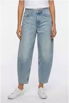 Marc O'Polo High-Waist Barrel Cropped Jeans with CIRCULOSE light blue multi