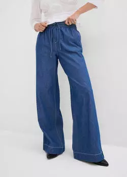 bonprix Wide-Leg Jeans Loose Fit Used Look (90974495) blau denim used
